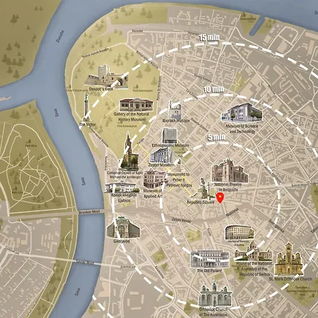 アパート Musical Shelter With Balcony 2min To Republic Square ベオグラード